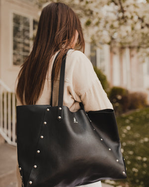 On Purpose Studded Leather Tote